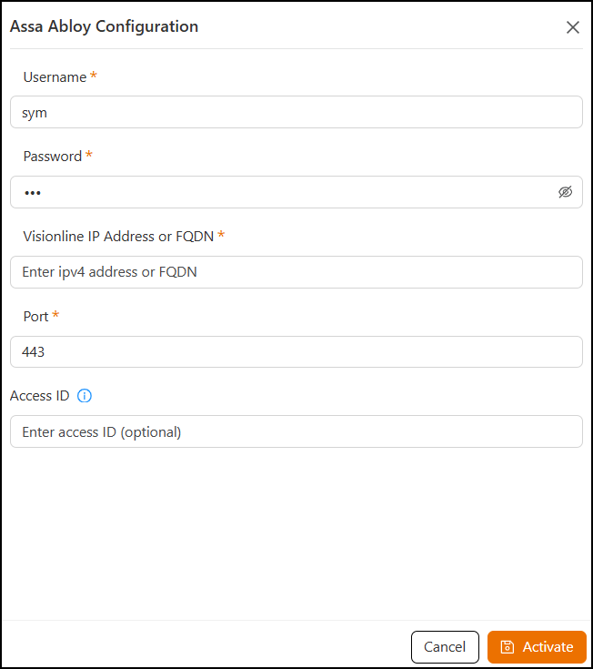 Acivating the Assa Abloy Plugin