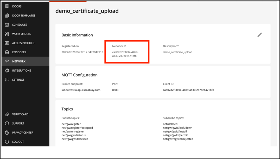 Capturing the Network ID