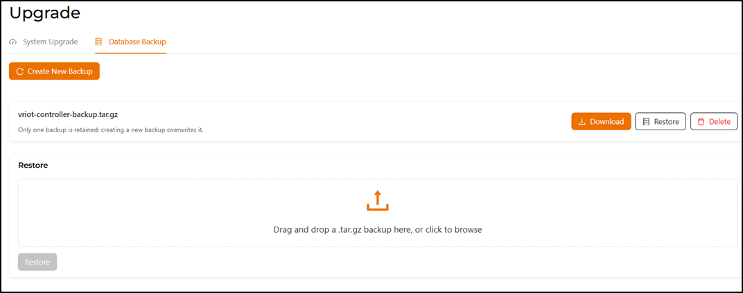 Creating Backup