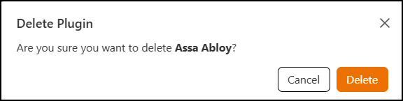 Deleting the Assa Abloy Plugin
