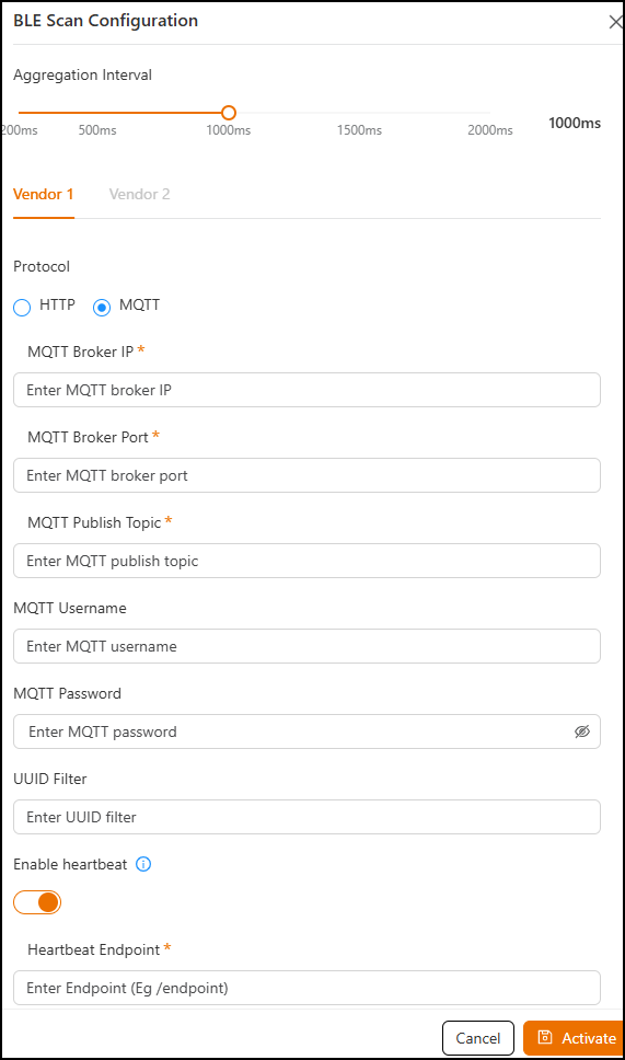 Activating and Editing BLE Scan Plugin