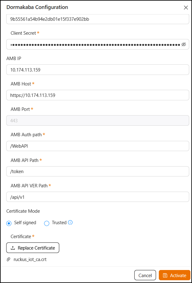Activating Dormakaba Plugin