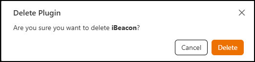 Deleting the iBeacon Plugin