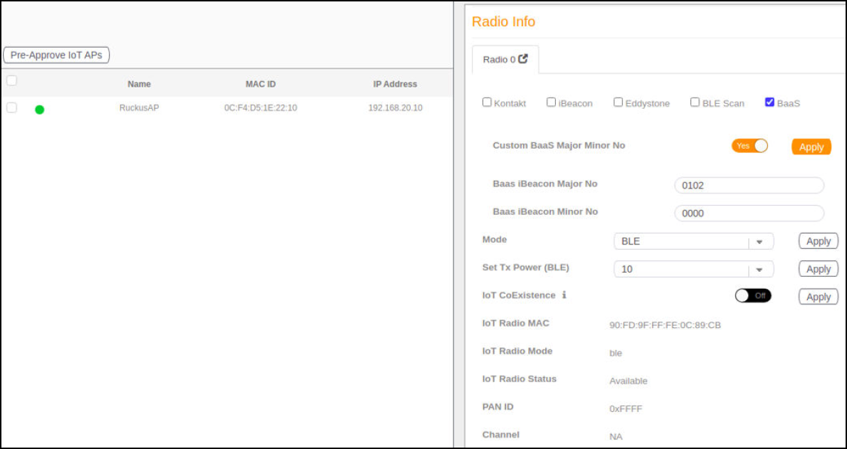 Enabling Baas Major and Minor number Enabling Baas Major and Minor number