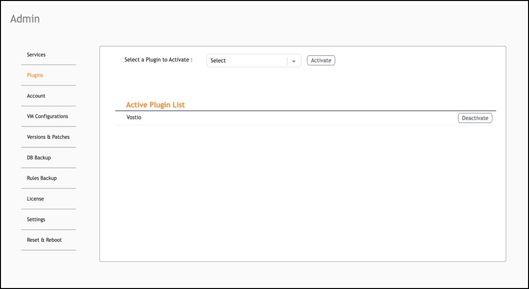 Deactivating the Vostio Plugin