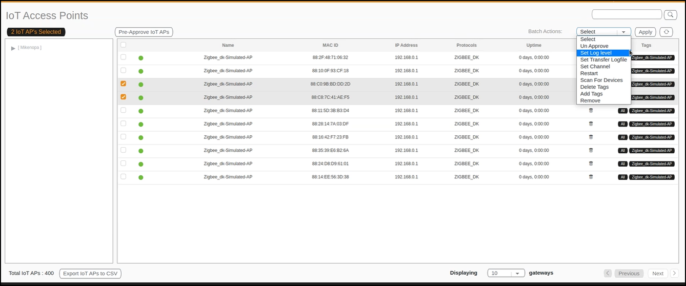 Batch Actions