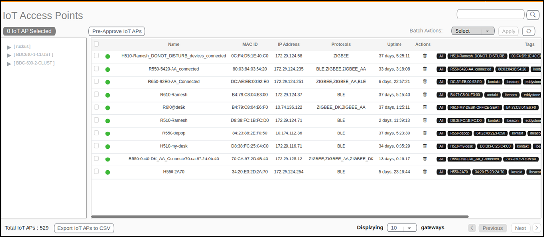 IoT Access Point Page