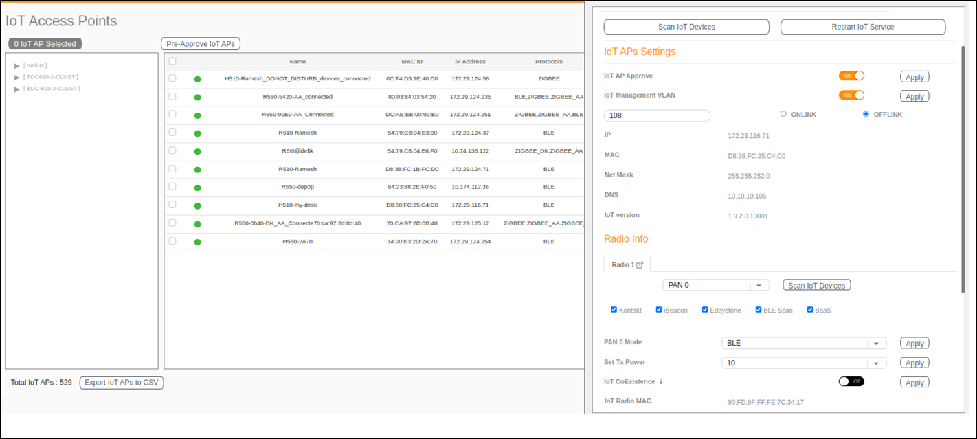 IoT Access Point Page
