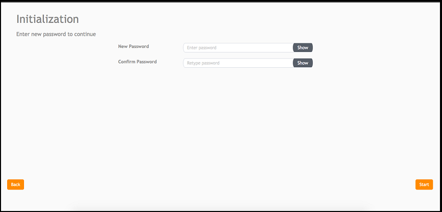 Confirming the Password