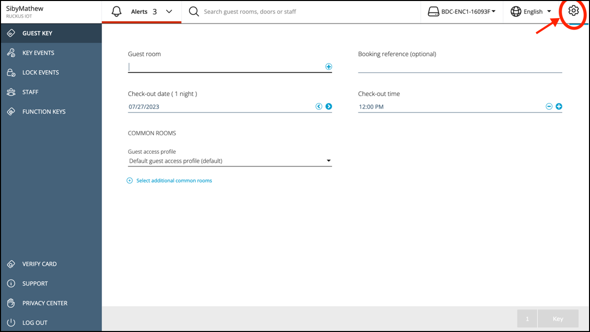 Settings Page