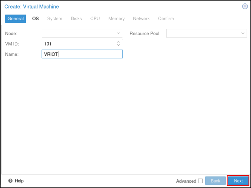 Configuring a Virtual Machine