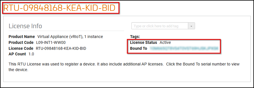 License Information