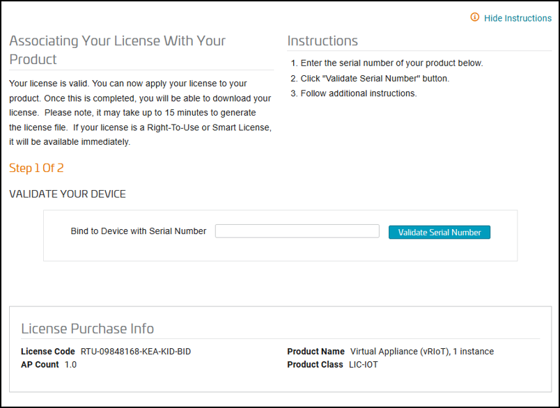 Associating the License with the Product Associating the License with the Product