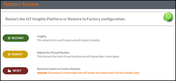 Restarting the System