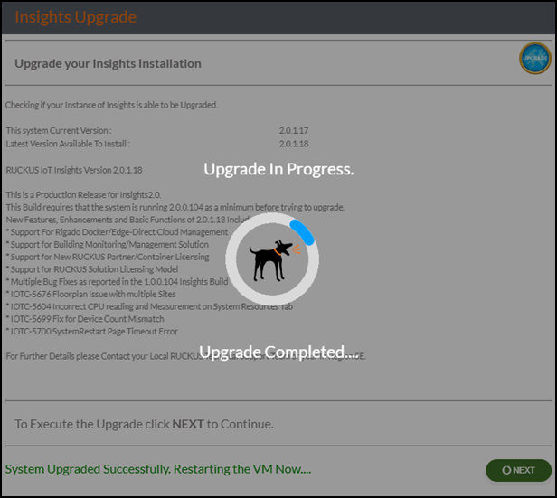 Completing the Upgrade Process