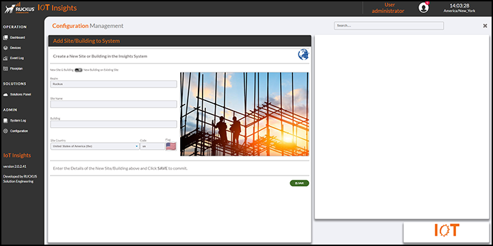 Adding a Site to the System
