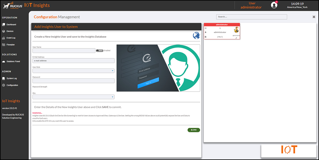 Adding an Insight User