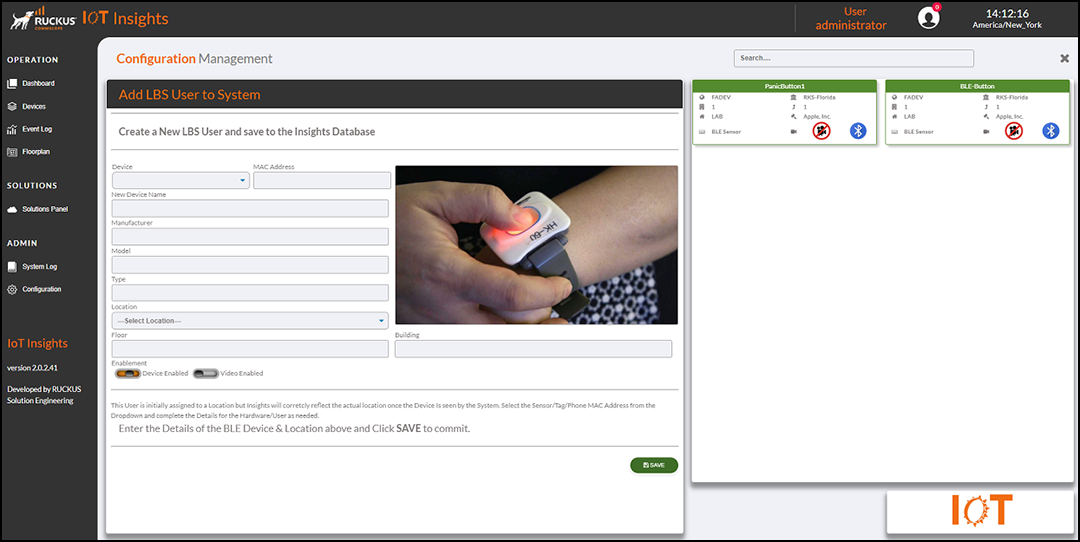 Adding an LBS User to the System