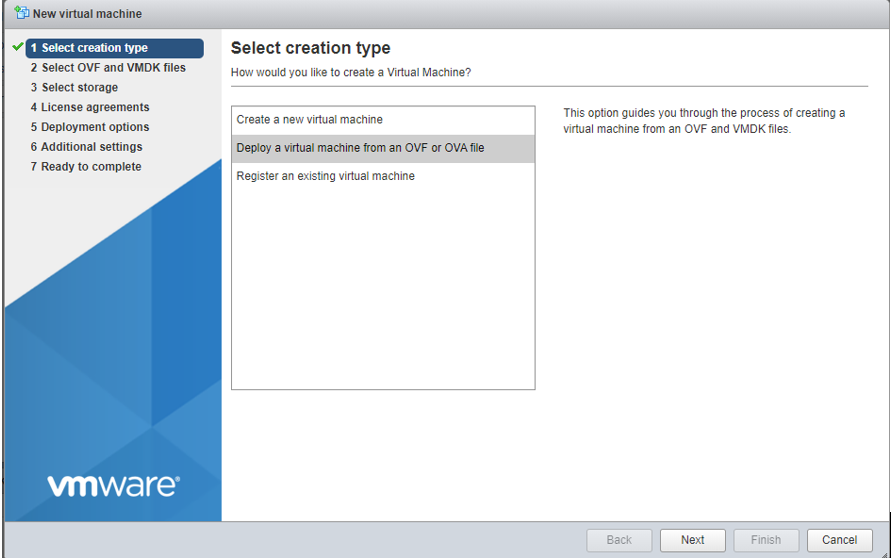 Creating New Virtual Machine
