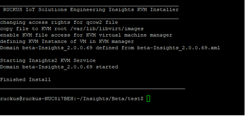 Viewing Insights KVM Installer