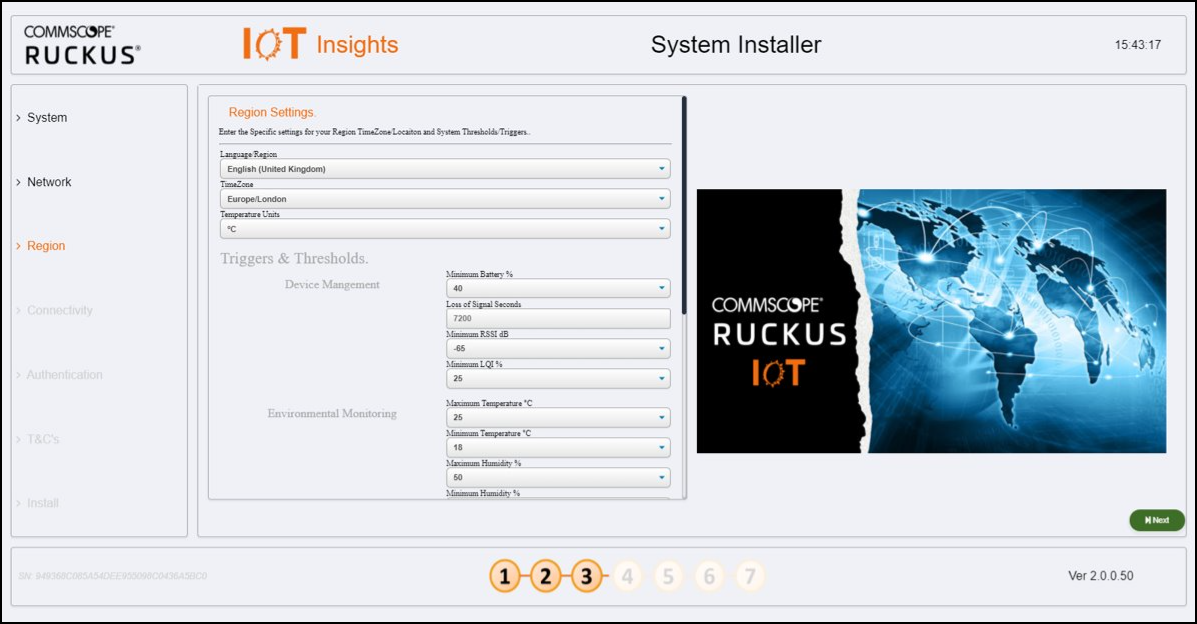 Configuring Region Settings