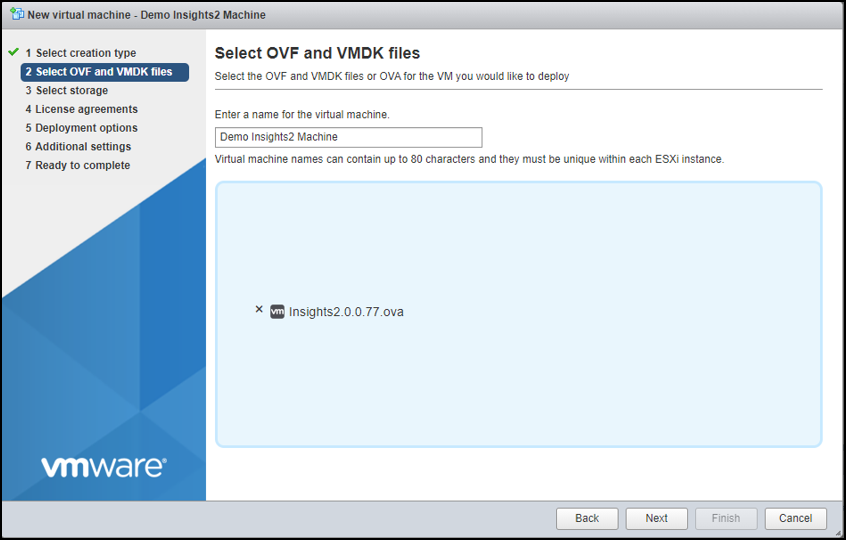 Importing OVA File