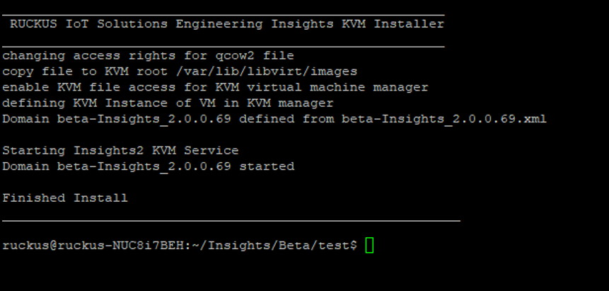Viewing Insights KVM Installer