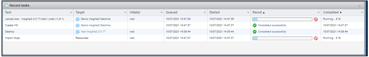 Viewing ESXI Upload Image