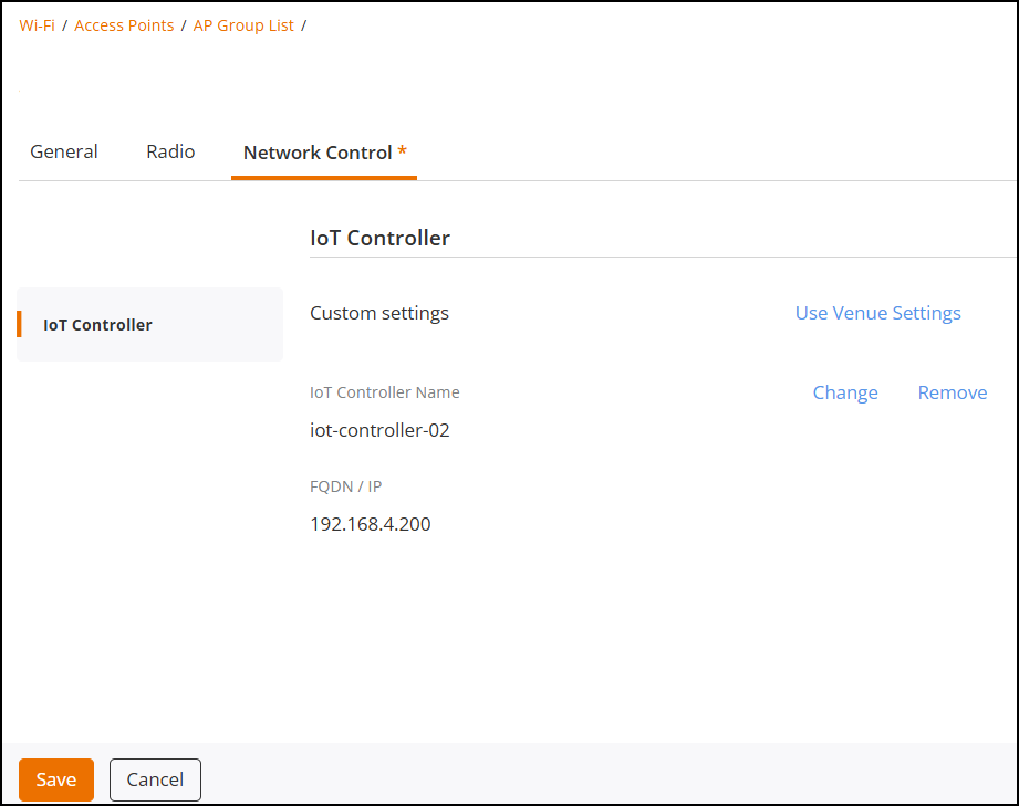 Configuring an AP Group with IoT Settings Configuring an AP Group with IoT Settings