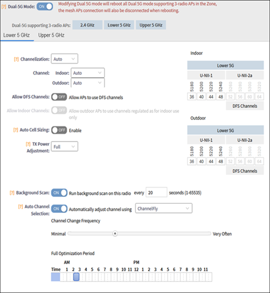 Configuring Band/Spectrum Options for Dual 5G Mode