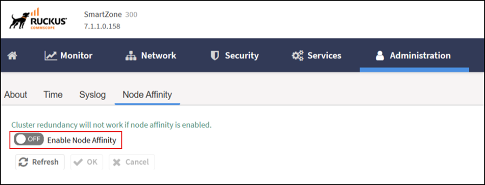 Enabling Node Affinity