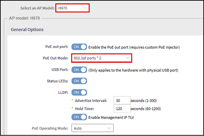 Enabling the PoE Out Port