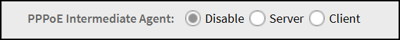 Port Settings - PPPoE Intermediate Agent