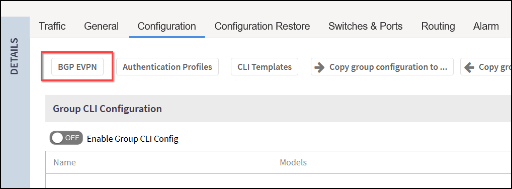 Configuration - BGP EVPN