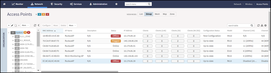 Access Point Page