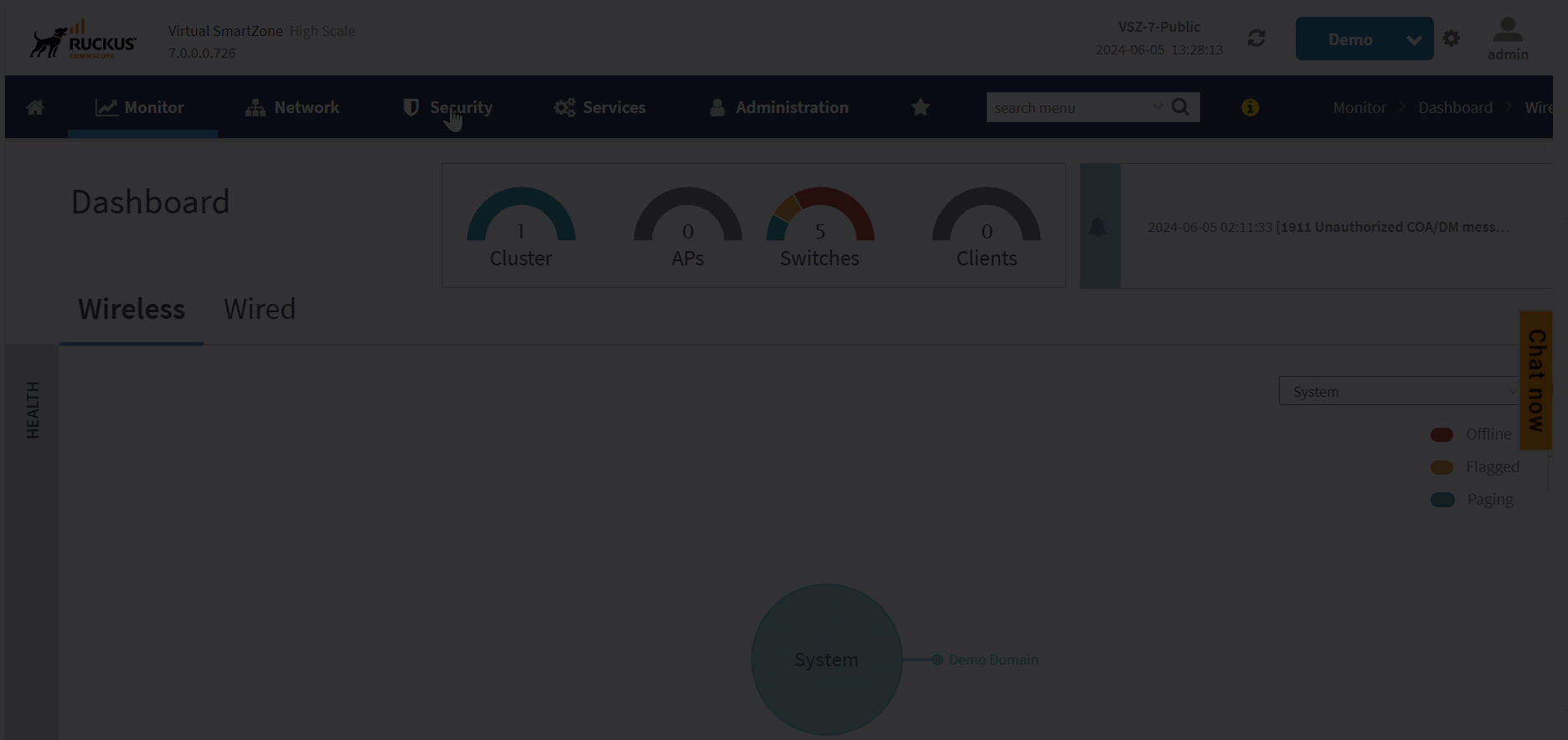 Firewall Profile Page
