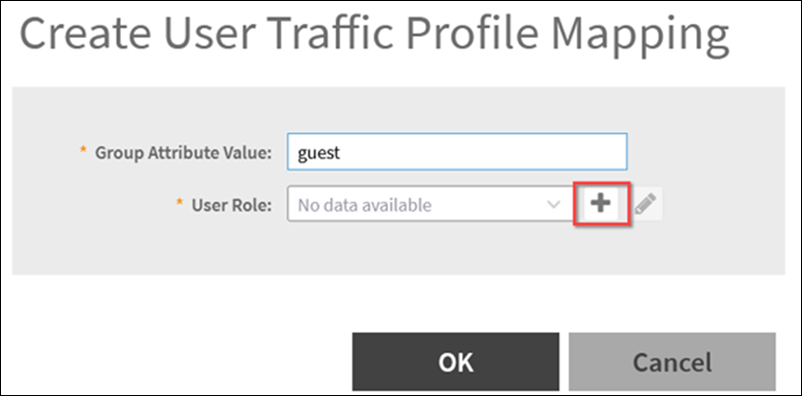 Creating a User Traffic Profile Mapping
