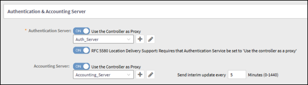 Configuring Authentication and Accounting Service