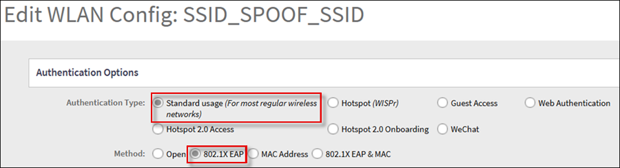 Configuring Authentication Options