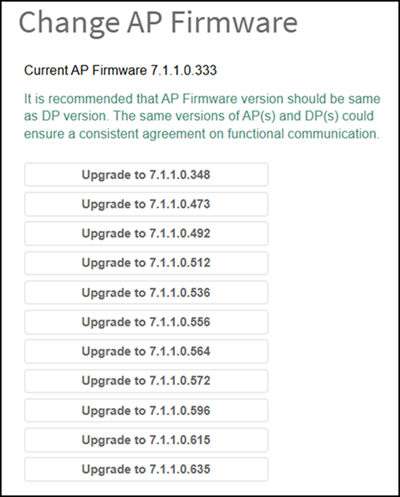 Selecting the Firmware Version