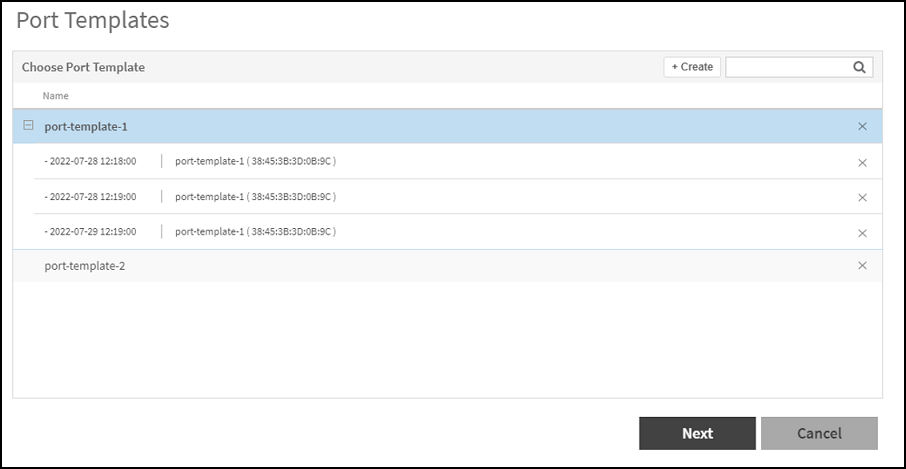 Creating Port Template