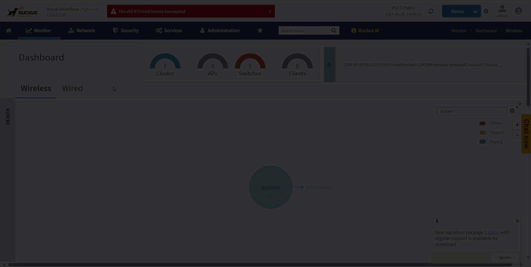 Device Policy page