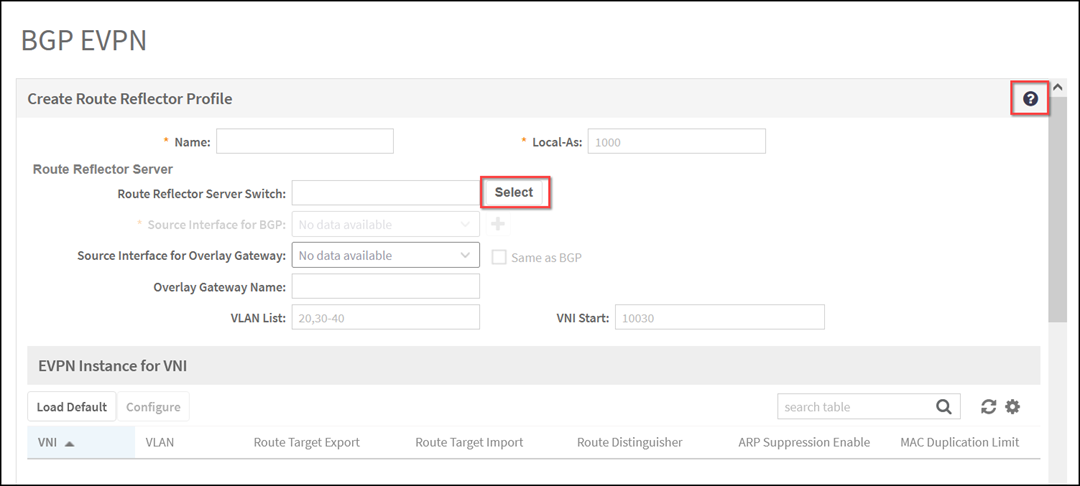 Configuring Route Relector Server
